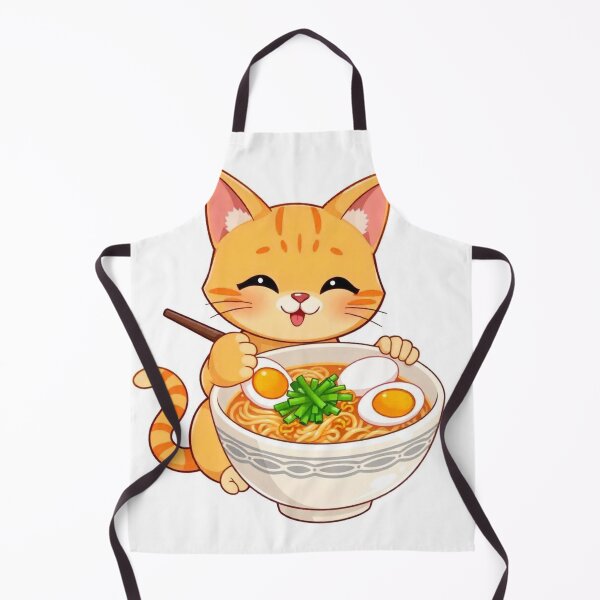 Item preview,  Cute Ramen Noodle in Cat Bowl Vector Illustration designed and sold by hjian8219.