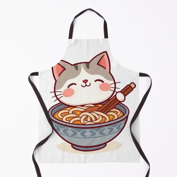 Item preview, Cute Ramen Noodle in Cat Bowl Vector Illustration designed and sold by hjian8219.