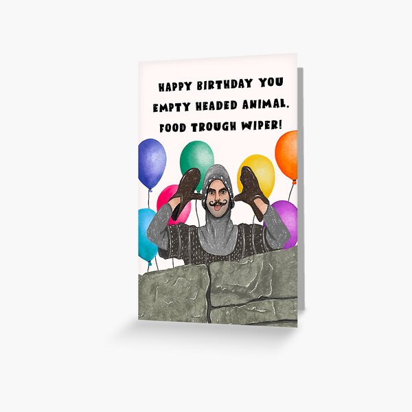Item preview, Copy of French knight birthday card designed and sold by Swish & Scribble.
