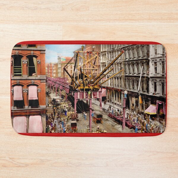Item preview, City - Chicago, IL - Construction of CTA tracks in Chicago 1895 designed and sold by Mike Savad Photography.