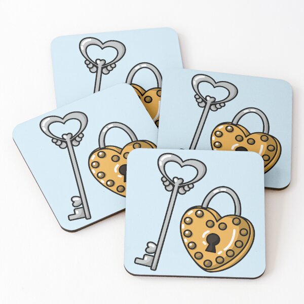 Item preview, Cutesy Heart Lock and Key designed and sold by GenAumonier.
