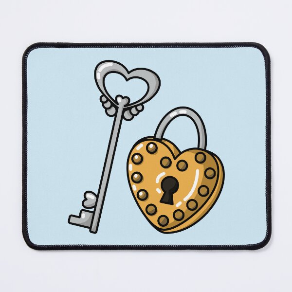 Item preview, Cutesy Heart Lock and Key designed and sold by GenAumonier.
