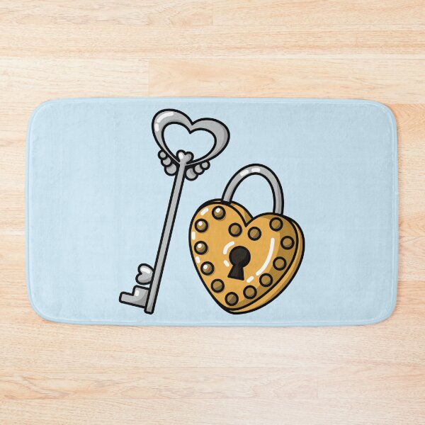 Item preview, Cutesy Heart Lock and Key designed and sold by GenAumonier.