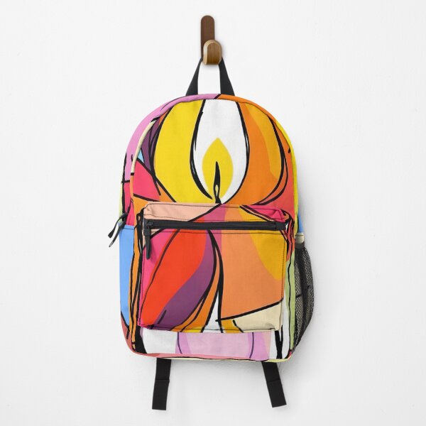 Item preview, Stained Glass Candlelight - Vibrant Abstract Design designed and sold by ArtComixHaven.