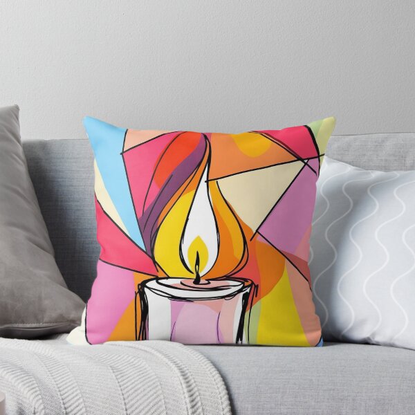 Item preview, Stained Glass Candlelight - Vibrant Abstract Design designed and sold by ArtComixHaven.