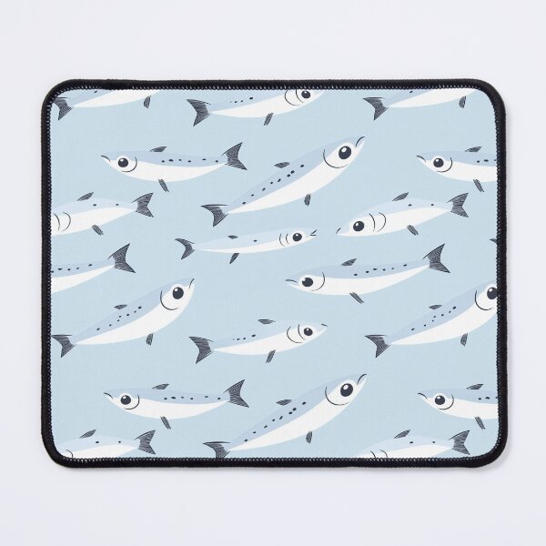 Item preview, Sardines Baby Blue Pattern designed and sold by sheprint.