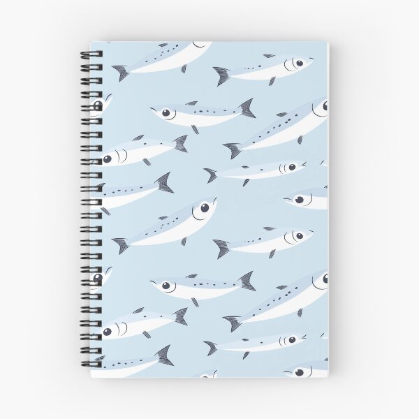 Item preview, Sardines Baby Blue Pattern designed and sold by sheprint.