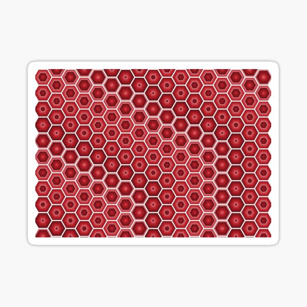 Item preview, Red Hexagons designed and sold by Lindsey Popejoy.