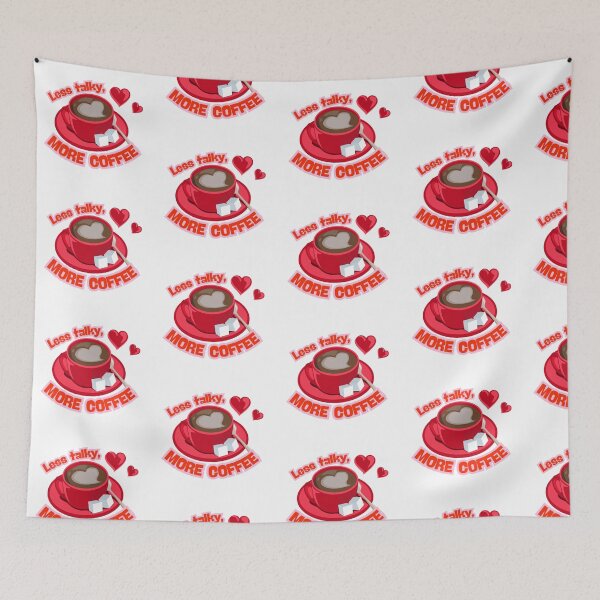 Item preview, Less Talky, More Coffee designed and sold by ArtesioByZaber.