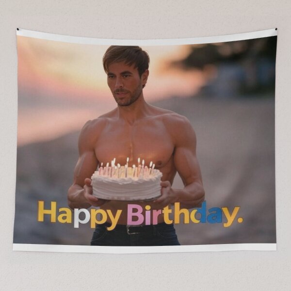 Item preview, Enrique Iglesias Birthday Cake  designed and sold by Aryabek.