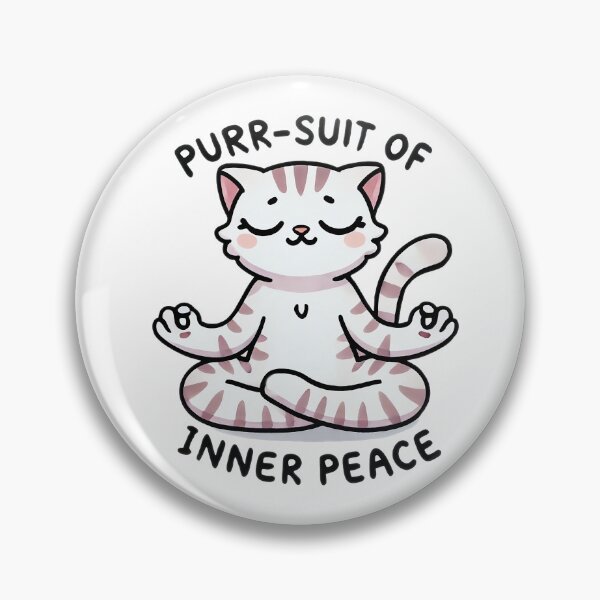 Item preview, Cat Yoga Purr-suit of inner peace designed and sold by Catzy Live®.