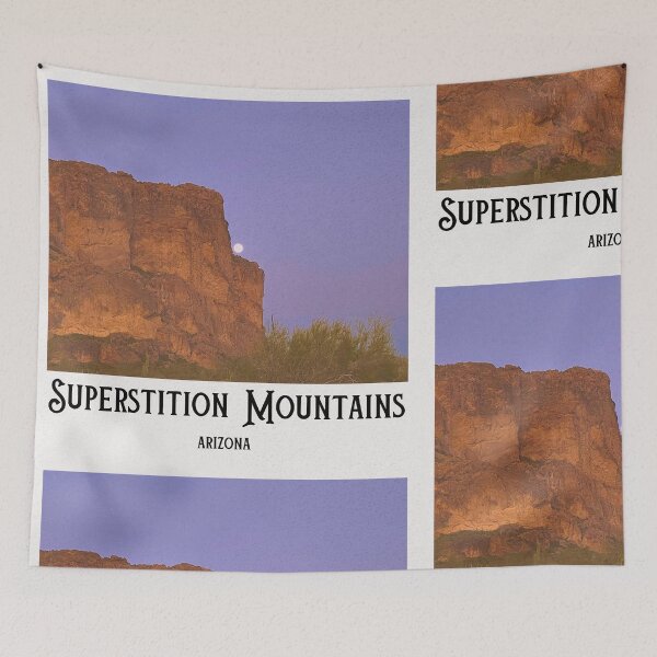 Item preview, Superstition Mountains Arizona Desert Nature Polaroid  designed and sold by RominEmpire.