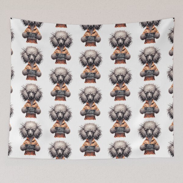 Item preview, Funny poodle. Prisoner with a cigarette. designed and sold by MagelliShop.