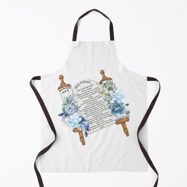 Item preview, Shema Prayer Shades of Blue floral designed and sold by wildwhimsical.