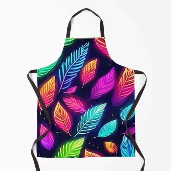 Item preview, Neon Leaves in Vibrant Glow Art designed and sold by Health And Fitness Posts e-Store.