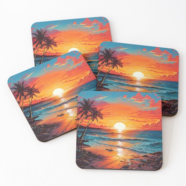 Item preview, Sunset on the Beach Print designed and sold by lmartes.