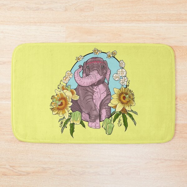 Item preview, Indian Elephant with Krishna Kamal, Chameli and Frangipani Flowers designed and sold by Rose House.