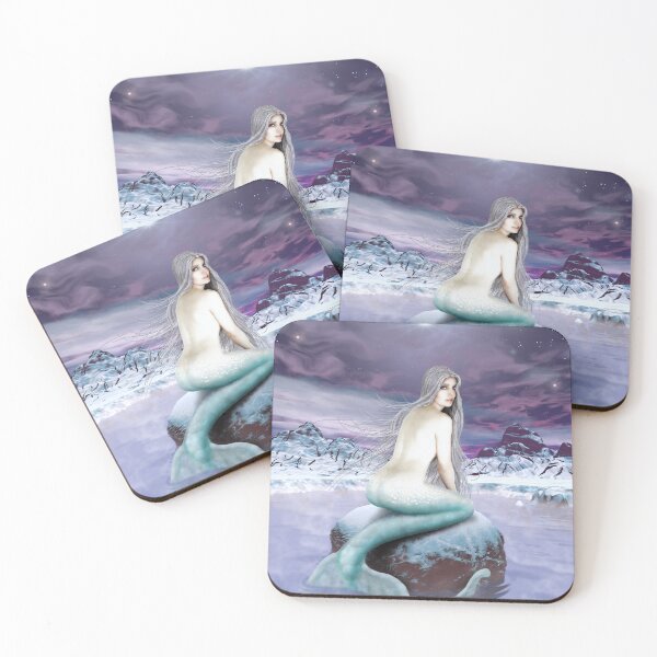 Item preview, North Star Artic snowMermaid ocean Ice Fairy designed and sold by GreyForest.