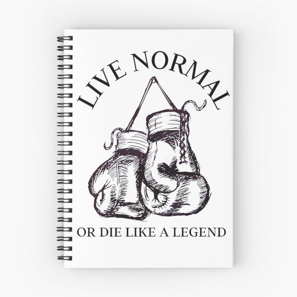 Item preview, Live normal or die like a legend, boxing and fitness designed and sold by Superiors-s.