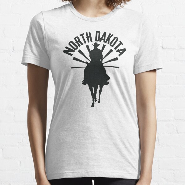 Item preview, North Dakota Sunrise Cowboy (Black) designed and sold by WesternLocales.