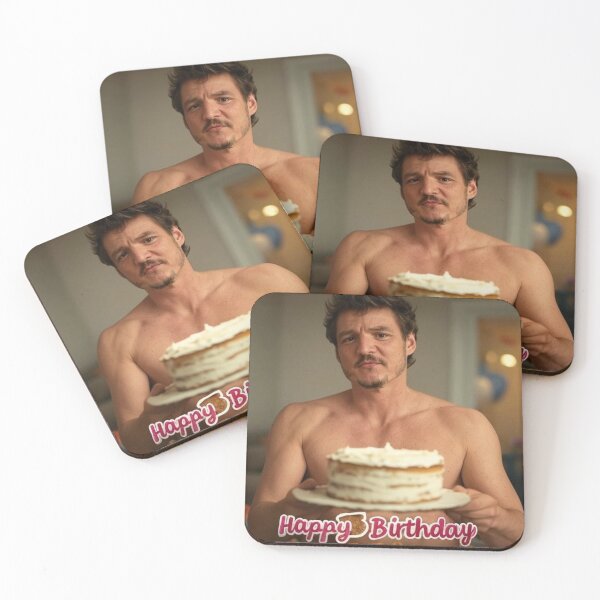 Item preview, Pedro Pascal Shirtless Happy Birthday Cake designed and sold by Aryabek.