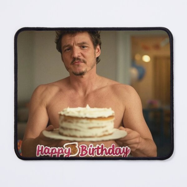 Item preview, Pedro Pascal Shirtless Happy Birthday Cake designed and sold by Aryabek.