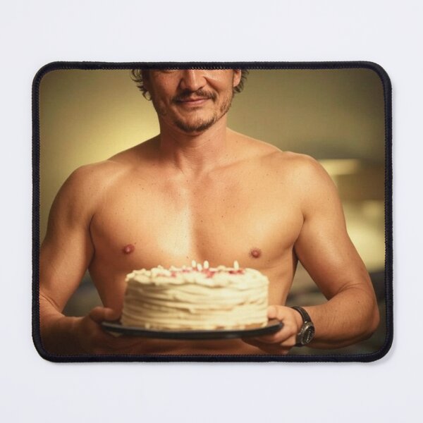 Item preview, Pedro Pascal Shirtless Birthday Cake designed and sold by Aryabek.