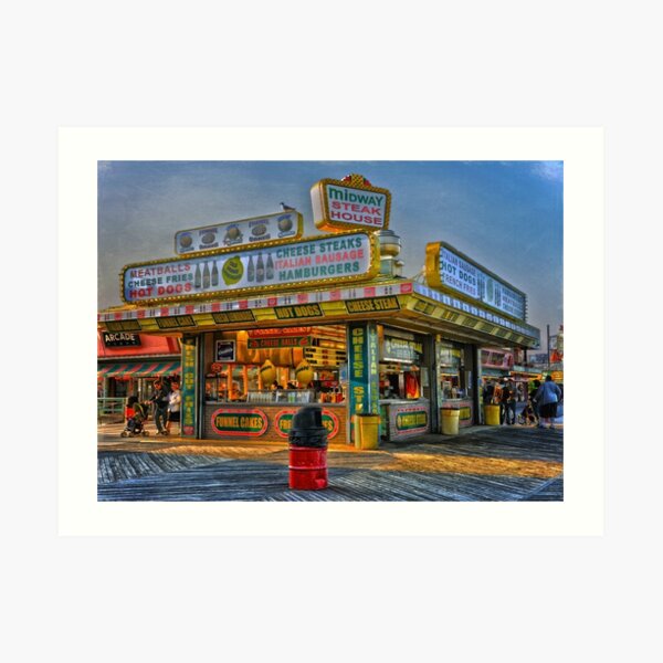 Midway Steak House Art Print