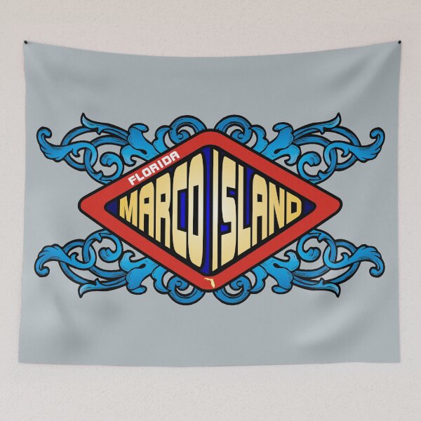 Item preview, Marco Island FL Florida emblem retro sign designed and sold by studioss76.