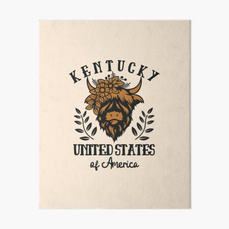Item preview, Retro Sixties Kentucky United States of America (Black) designed and sold by WesternLocales.