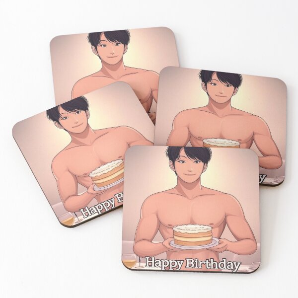 Item preview, Handsome Asian Man BL Happy Birthday Cake designed and sold by Aryabek.