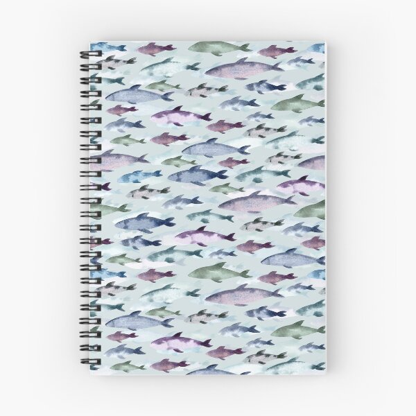 Item preview, Swimming Sardines Pattern (Light Background) designed and sold by andrebalest.art.