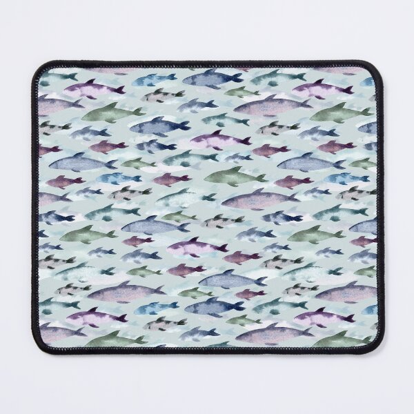 Item preview, Swimming Sardines Pattern (Light Background) designed and sold by andrebalest.art.