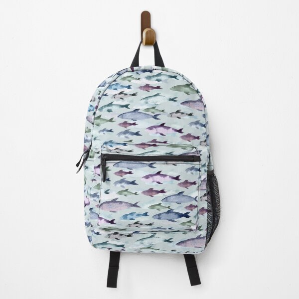 Item preview, Swimming Sardines Pattern (Light Background) designed and sold by andrebalest.art.