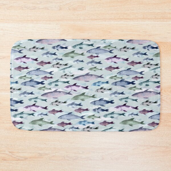 Item preview, Swimming Sardines Pattern (Light Background) designed and sold by andrebalest.art.