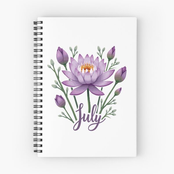Item preview, July Birthday Water Lily designed and sold by Sew Wonderful Custom Prints.