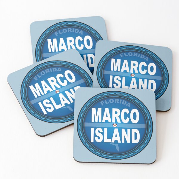 Item preview, Marco Island Florida FL stitching effect designed and sold by studioss76.