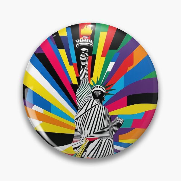 Item preview, Statue of Liberty, America art, colorful designed and sold by Eve De.