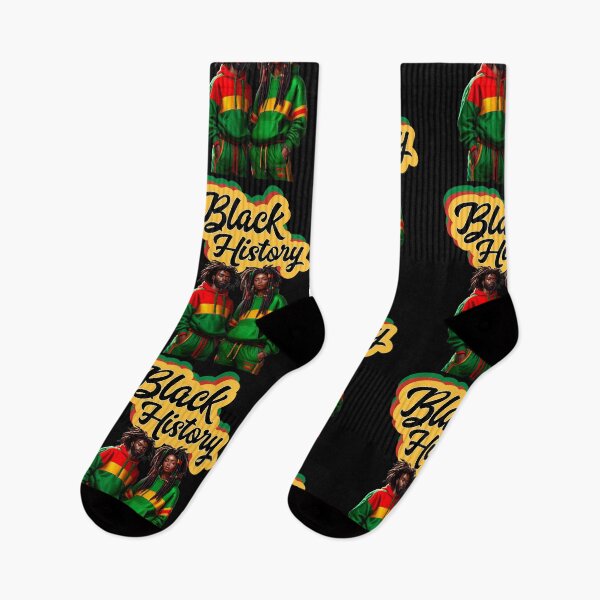 Item preview, Black History Afro Black Couple Rasta Hair Style  - Black History Month  designed and sold by Smix Pixels.