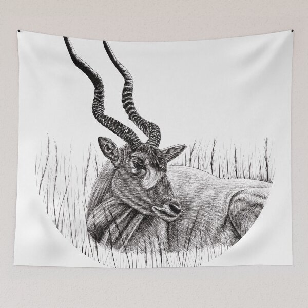Item preview, Addax illustration designed and sold by LorenDowding.