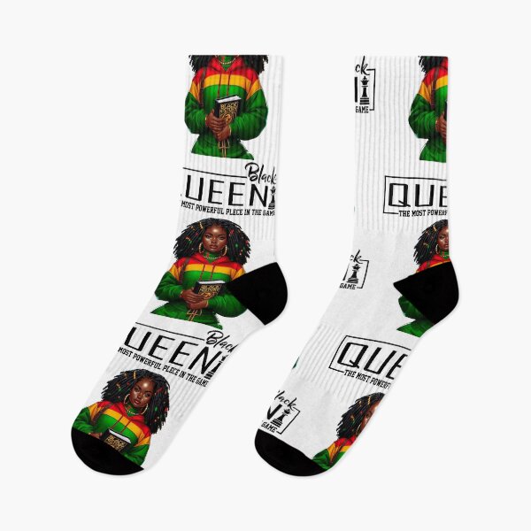 Item preview, Black Queen The Most Powerful Plece In The Game - Black Girl Rasta Hair Style  - Black History Month  designed and sold by Smix Pixels.