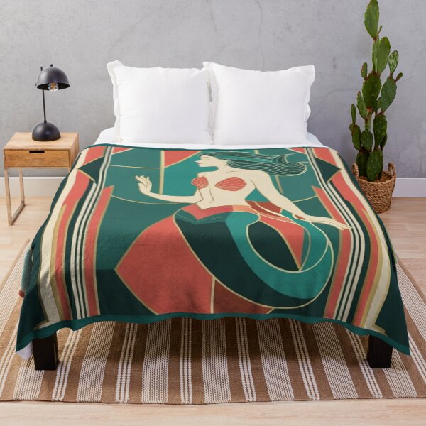 Item preview, Retro Siren - Sea Life Geometric Style 15 designed and sold by AlinaSCorner.