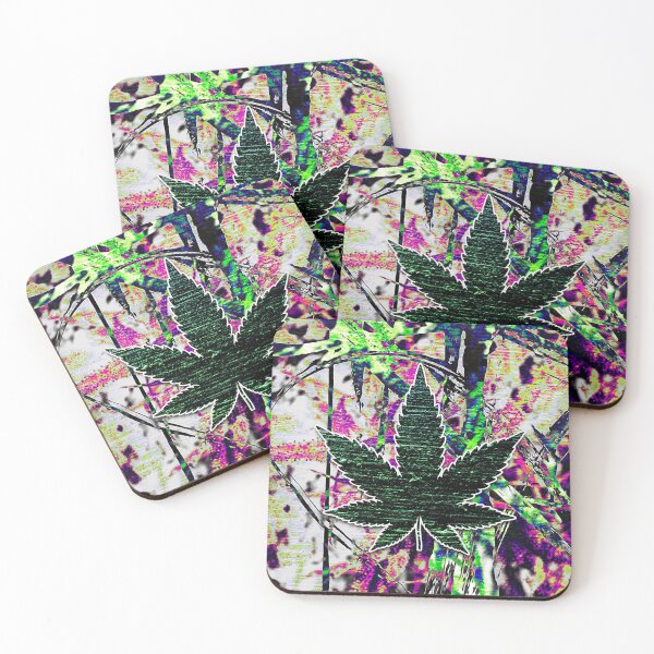 Item preview, Weed trippy art designed and sold by THESE redbubbles.