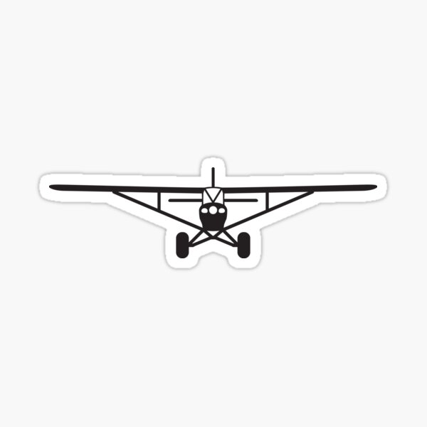 Item preview, Piper Super Cub Airplane : Black Ink designed and sold by AirWaterArt.