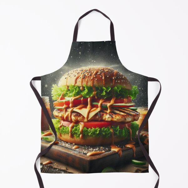Item preview, A towering burger with multiple sauces drizzling down, creating a mouthwatering spectacle designed and sold by homydesign.