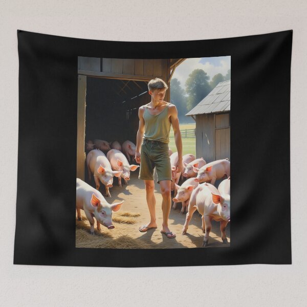 Item preview, Piglets Herder designed and sold by Pin-UpBoys.