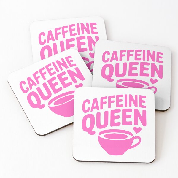 Item preview, Caffeine Queen! Pink Funny Coffee Girly Humor designed and sold by PMCreative.