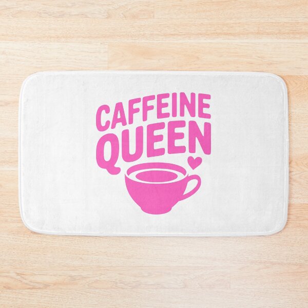 Item preview, Caffeine Queen! Pink Funny Coffee Girly Humor designed and sold by PMCreative.
