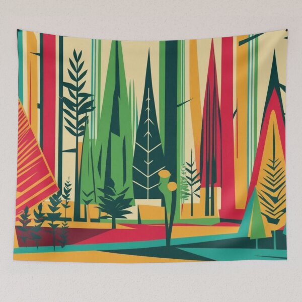 Item preview, Forest Life Geometric Style designed and sold by AlinaSCorner.