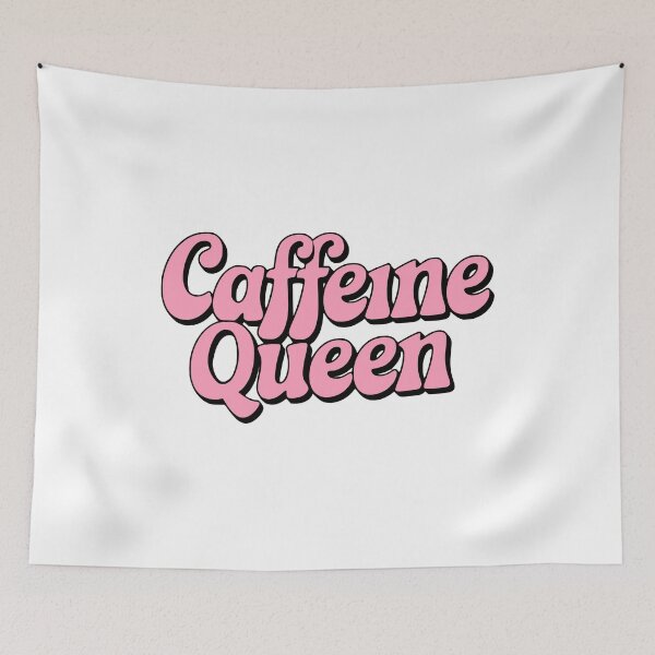 Item preview, Caffeine Queen! Funny Pink Coffee Girl designed and sold by PMCreative.